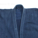 Indigo Dyed Kendo Jacket with Sashiko-Style Stitching