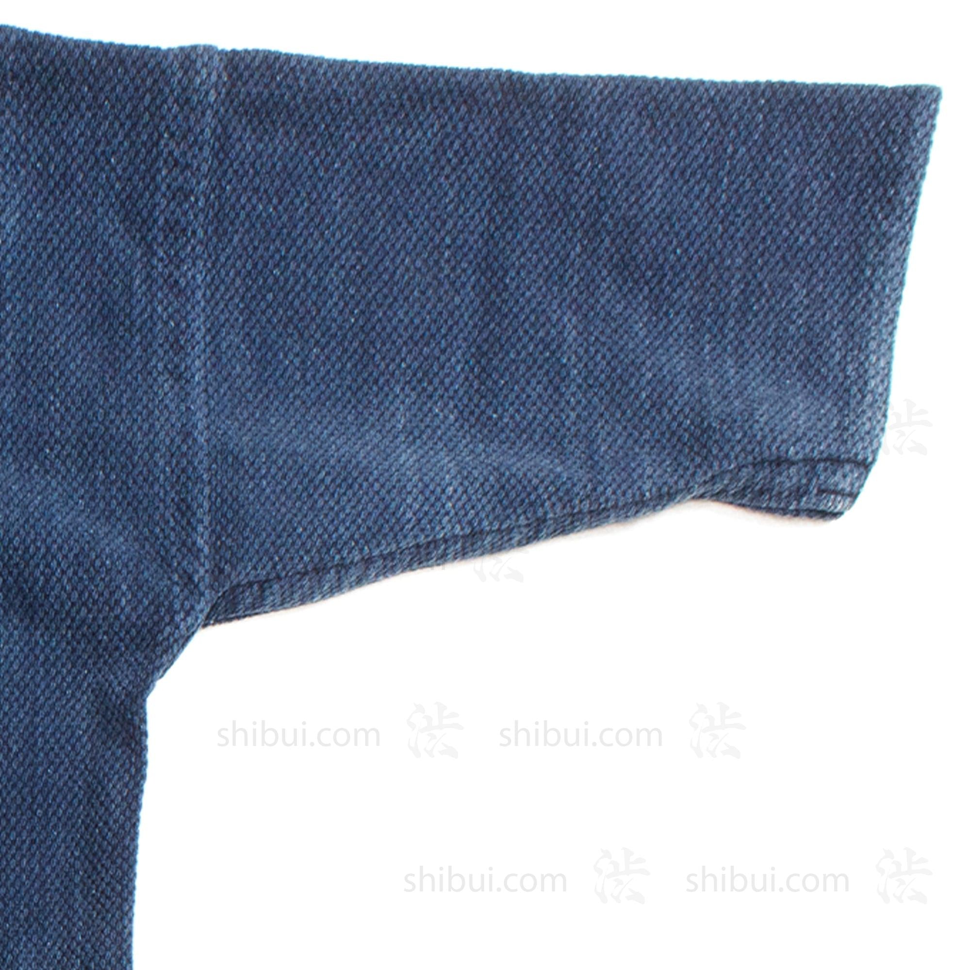 Indigo Dyed Kendo Jacket with Sashiko-Style Stitching