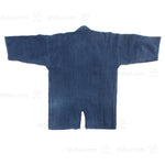 Indigo Dyed Kendo Jacket with Sashiko-Style Stitching