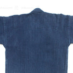 Indigo Dyed Kendo Jacket with Sashiko-Style Stitching