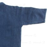Indigo Dyed Kendo Jacket with Sashiko-Style Stitching