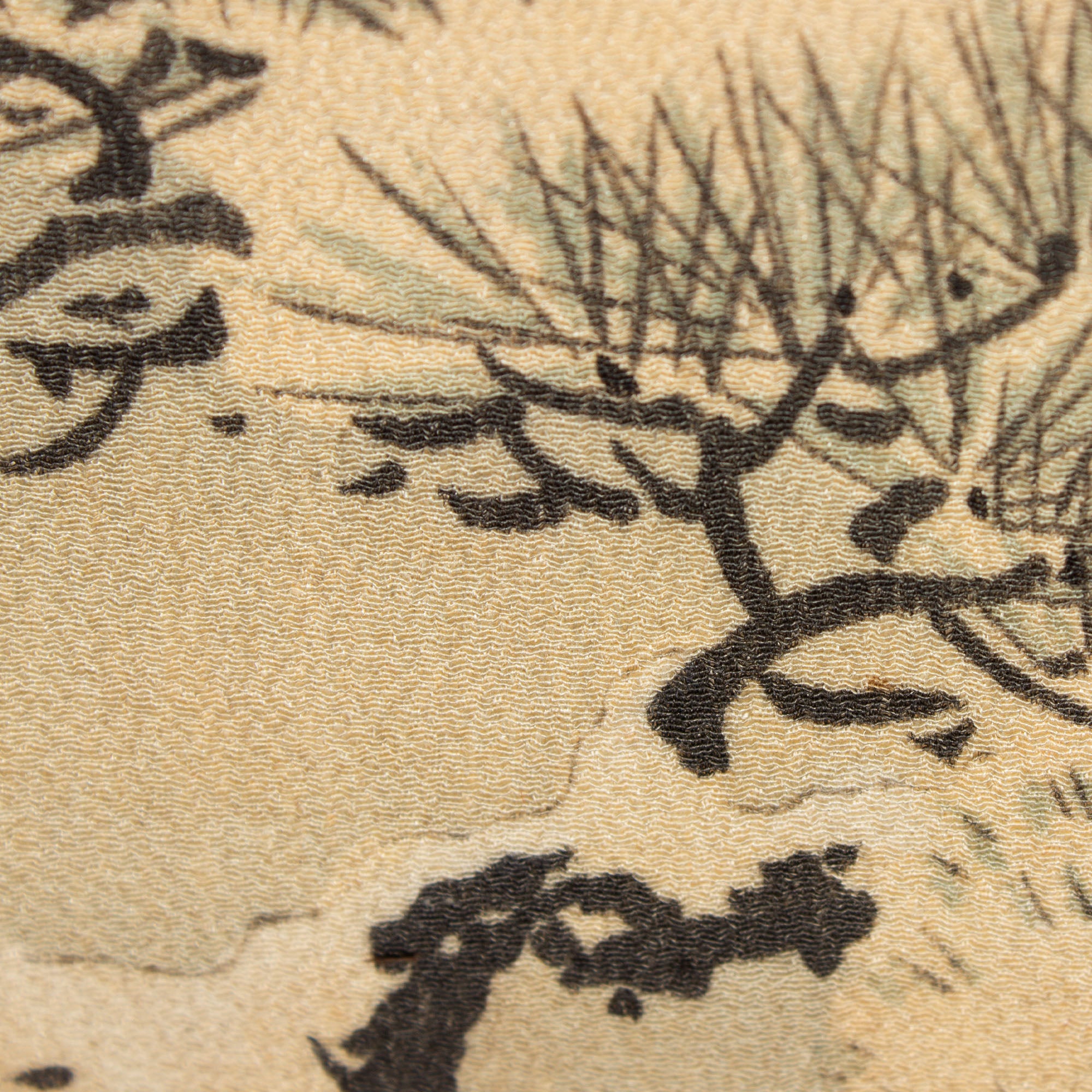 Yuzen Chirimen Silk Textile Fragments