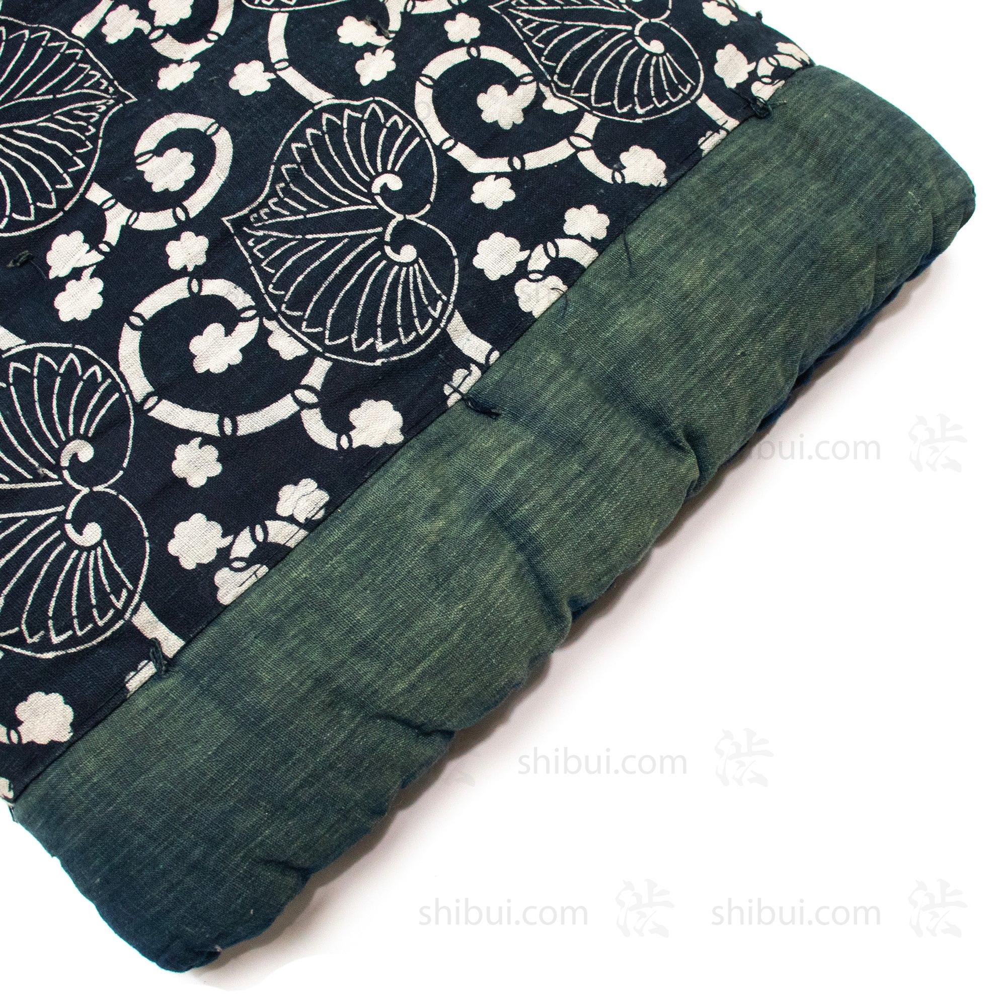 Large Japanese Indigo Cotton Katazome Yogi