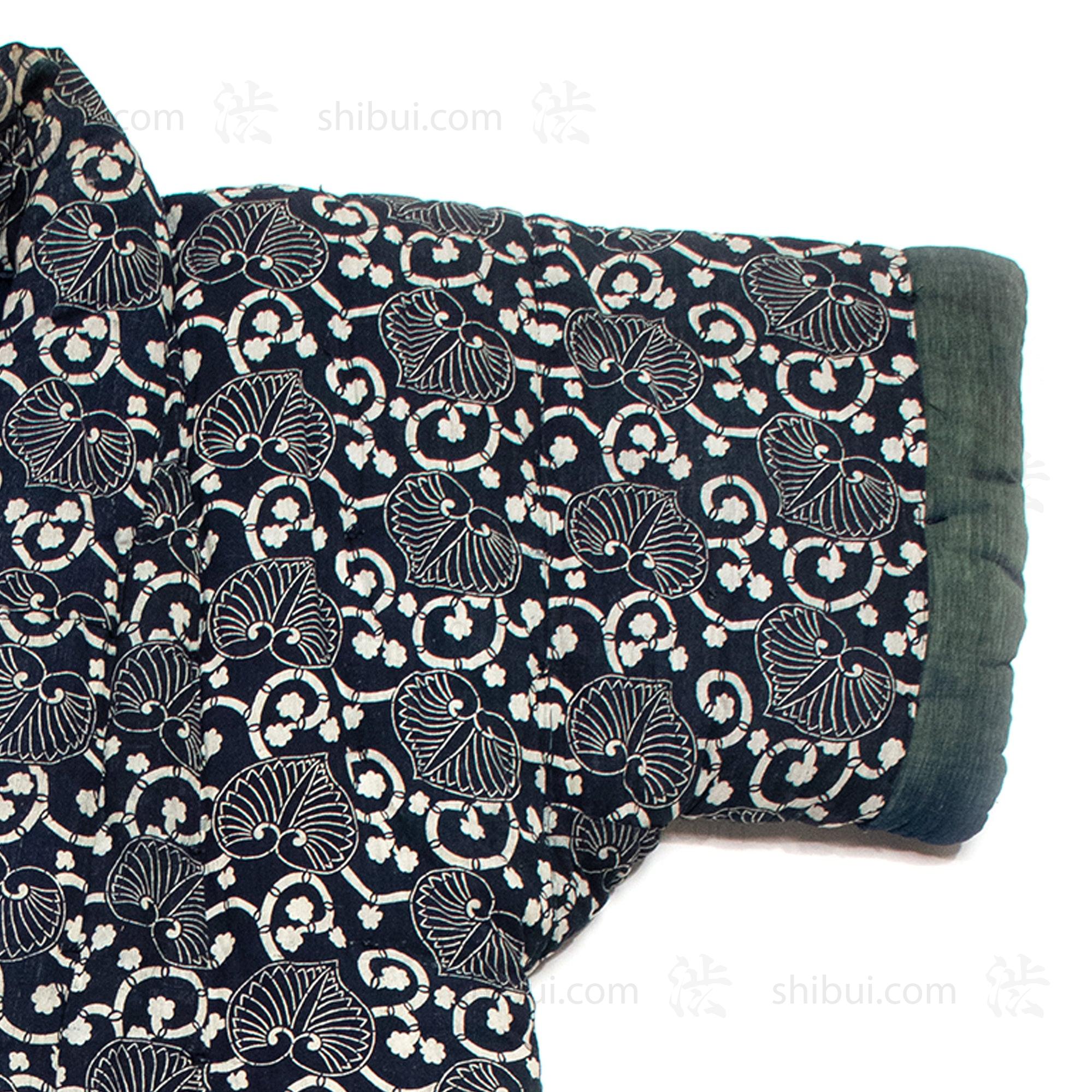 Large Japanese Indigo Cotton Katazome Yogi