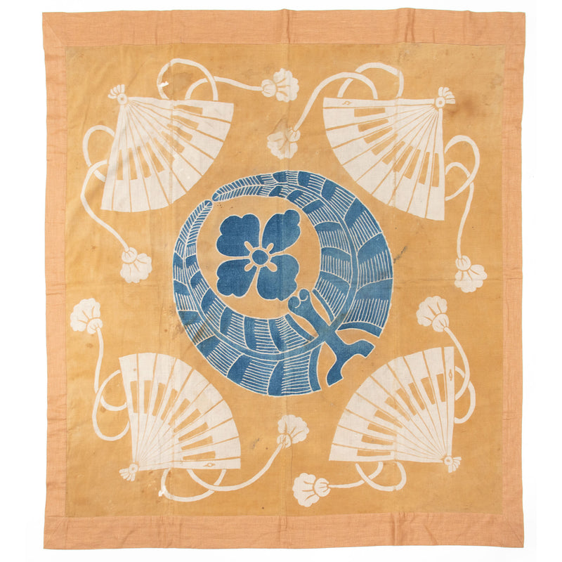 Furoshiki - Japanese Polychrome Tsutsugaki Wrapping Cloth