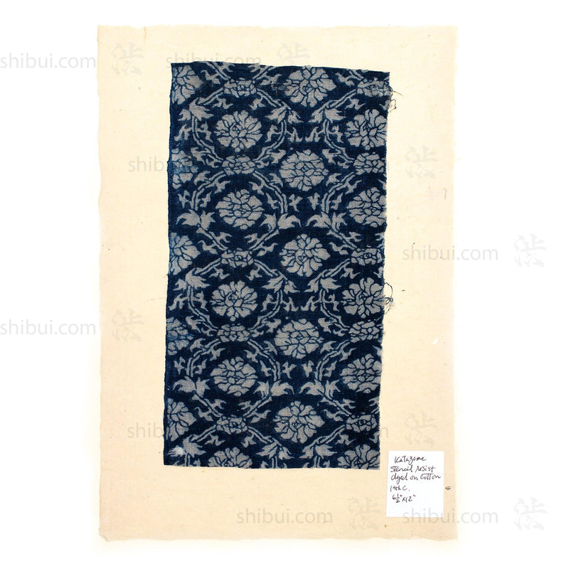 Katazome Textile Fragment