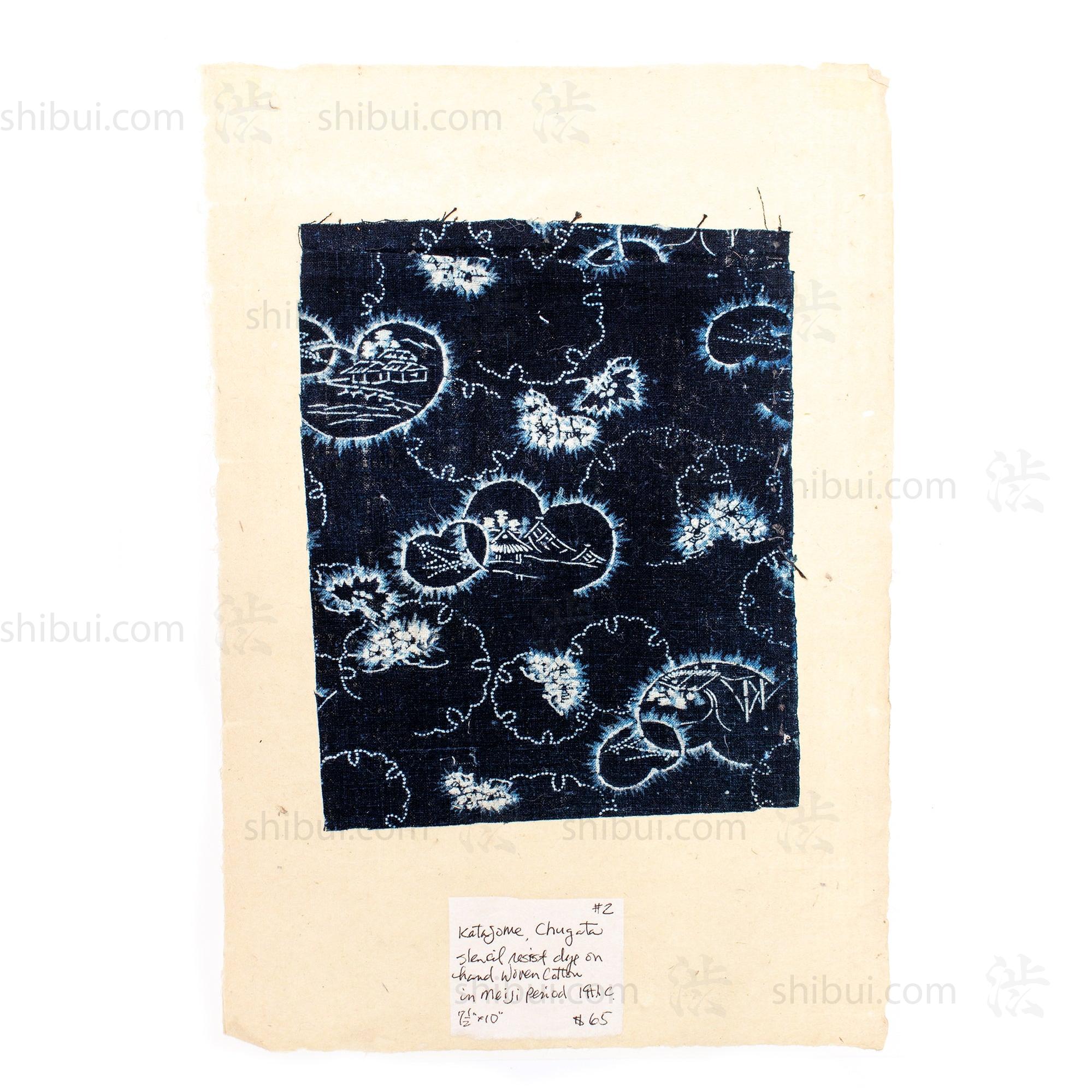 Chugata Katazome Textile Fragment