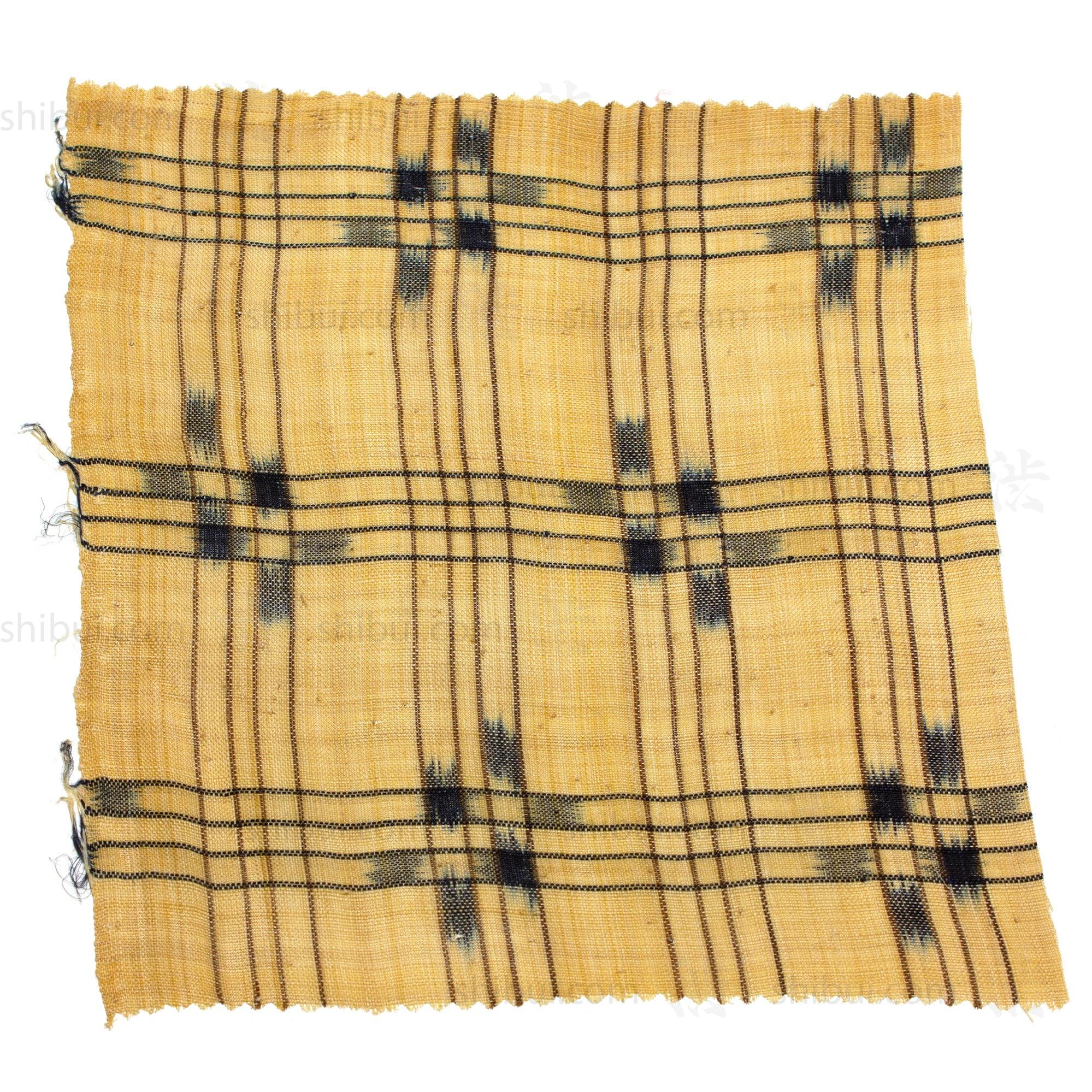 Okinawan Bashofu Kasuri |  Banana Fiber Kimono Fragment