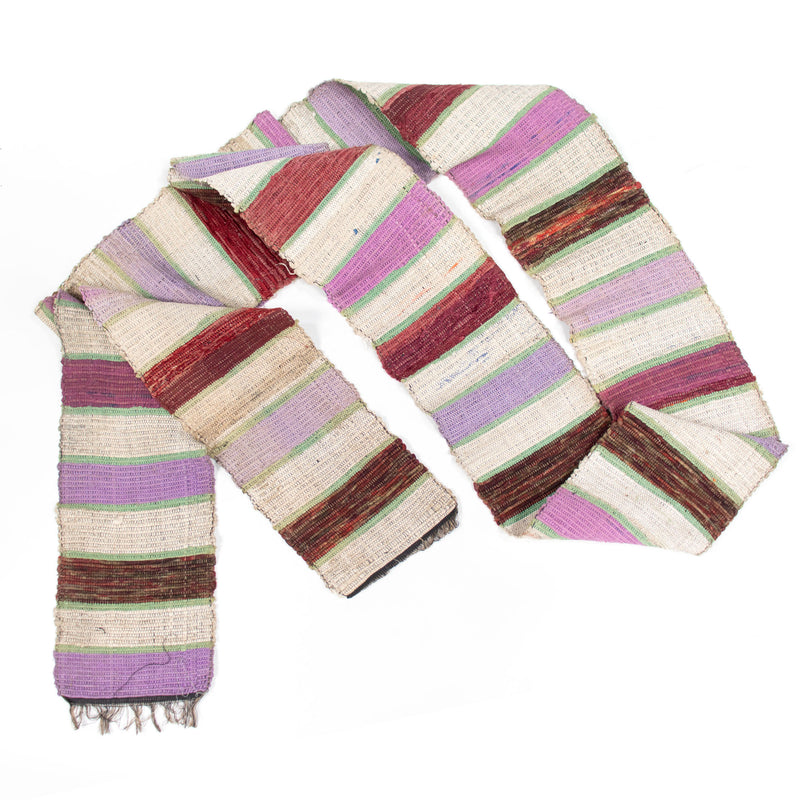 Sakiori Obi | Recycled Silk Upcycled Ragweave Belt