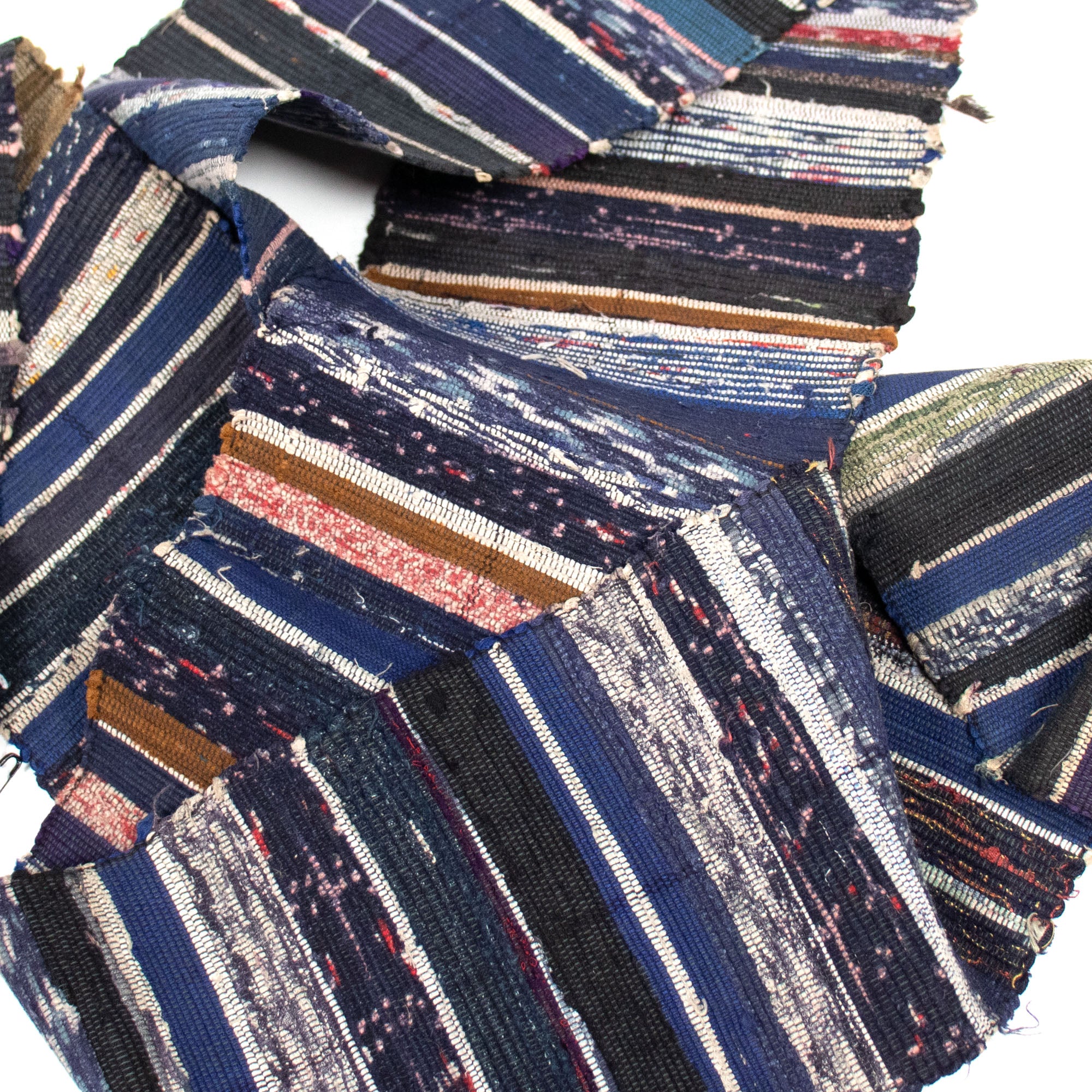 Sakiori Obi | Recycled Silk Upcycled Ragweave Belt