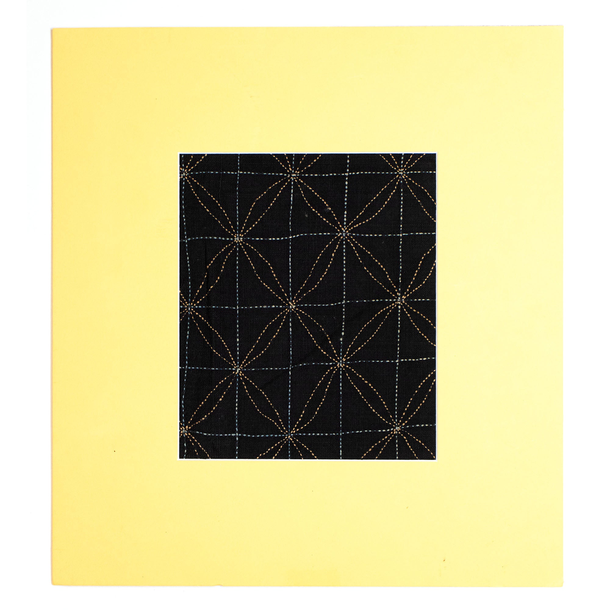 Indigo Sashiko Fragment