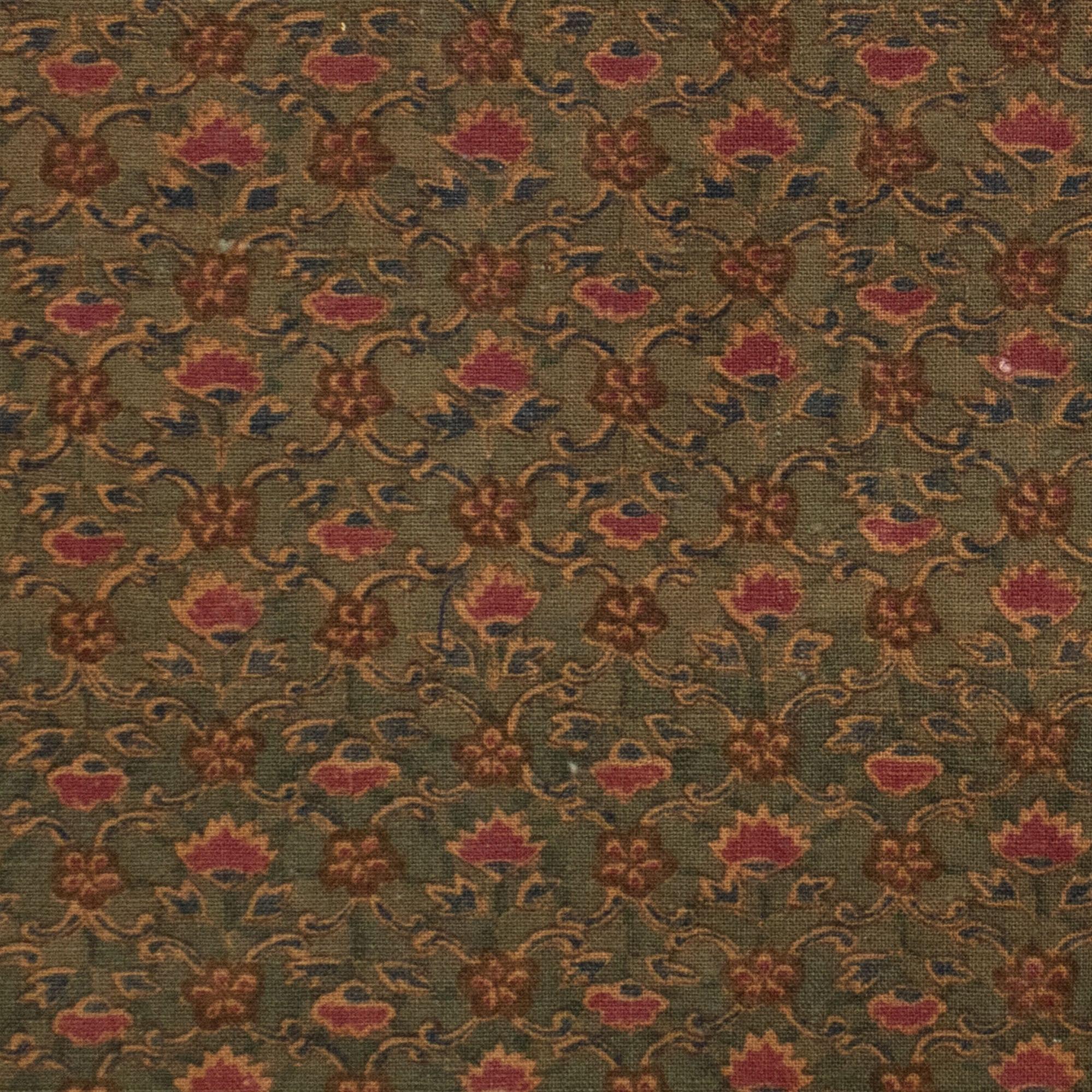 Japanese Meiji Wazasaras Chintz Textile Fragment