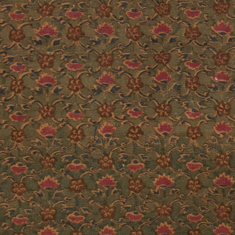 Japanese Meiji Wazasaras Chintz Textile Fragment