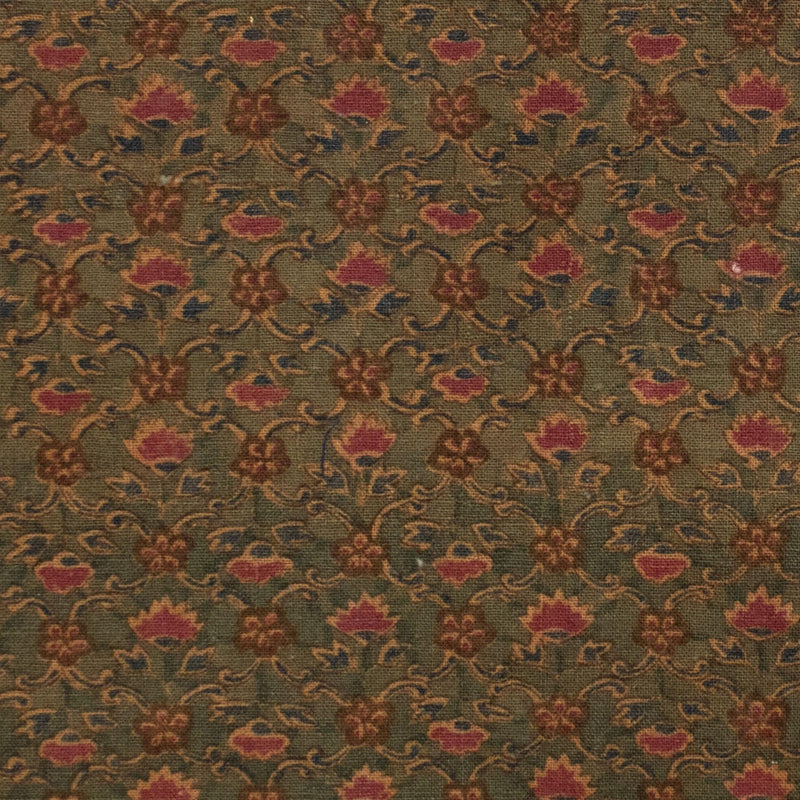 Japanese Meiji Wazasaras Chintz Textile Fragment