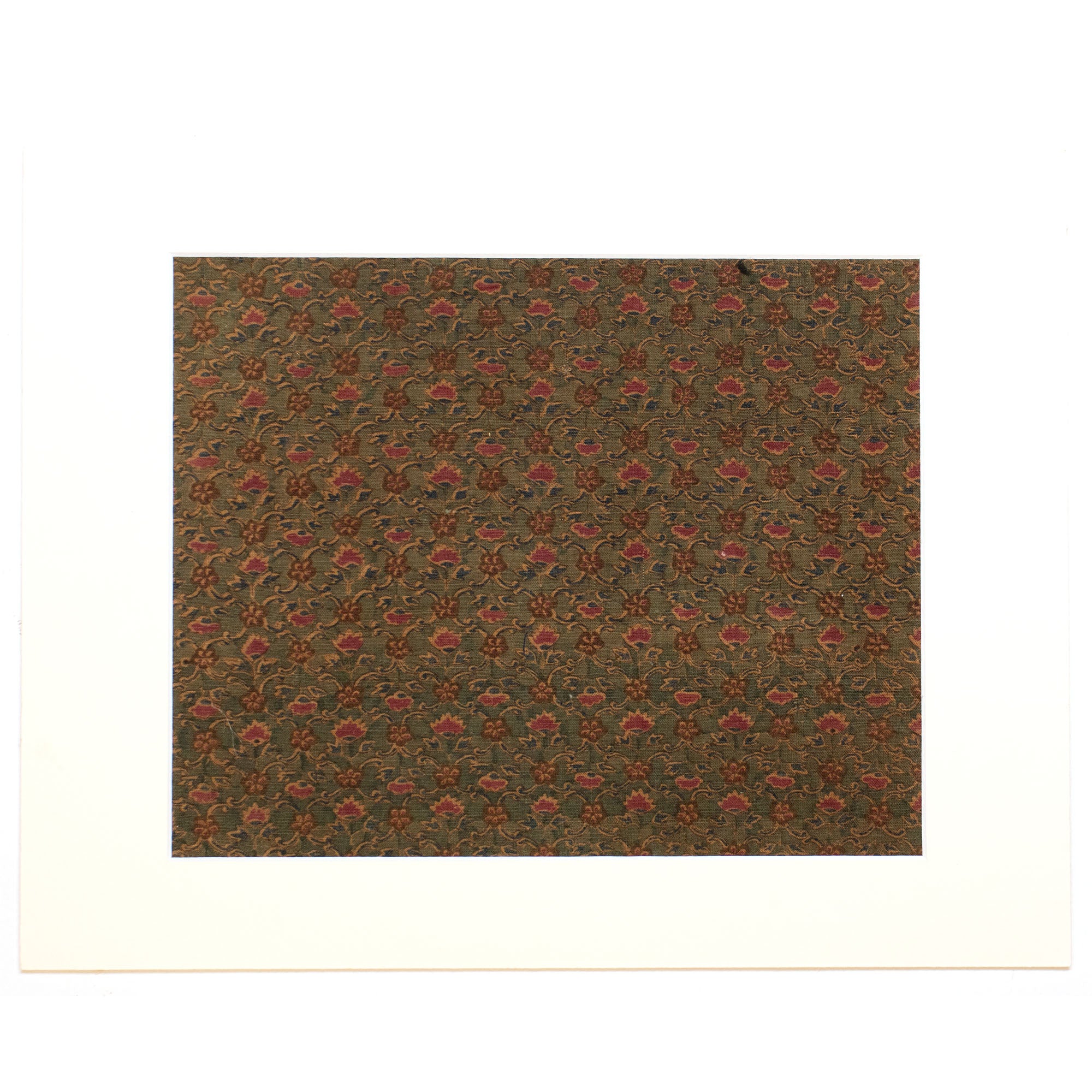 Japanese Meiji Wazasaras Chintz Textile Fragment