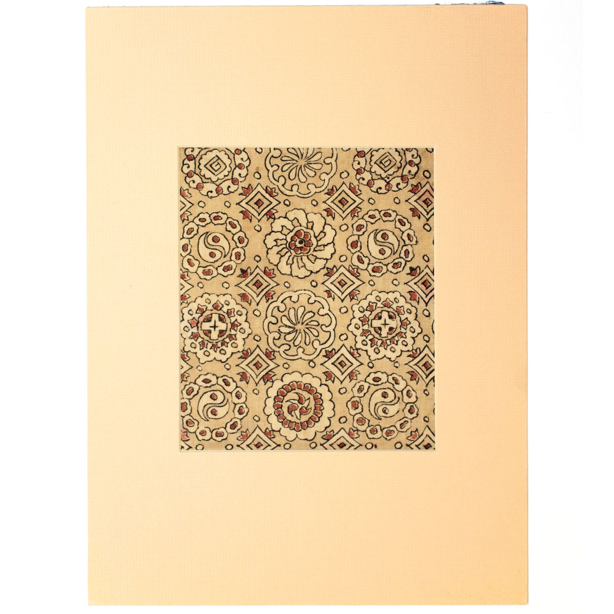 Japanese Meiji Chintz Textile Fragment