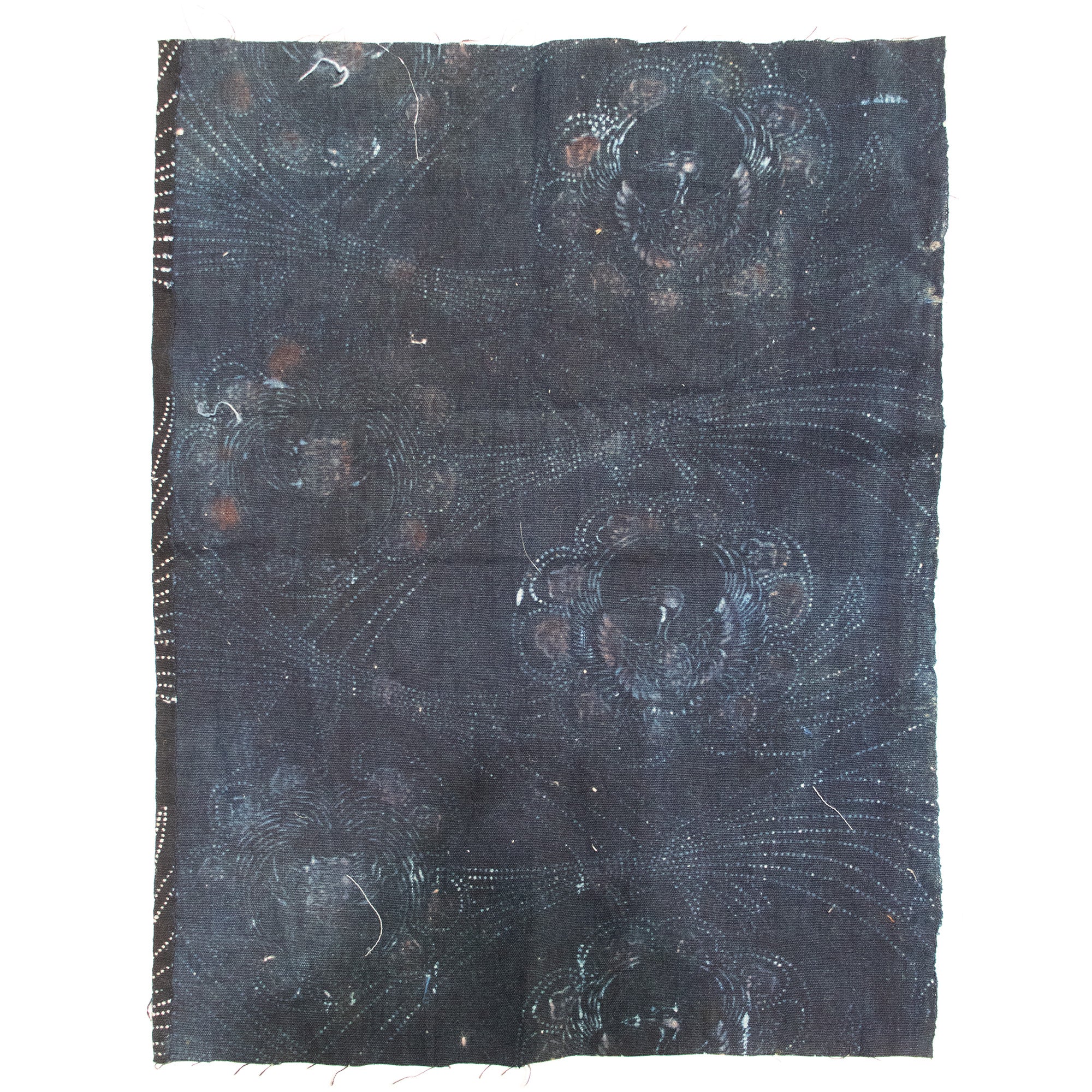 Katazome Fragment with Polychrome Tsuru Kame Motif