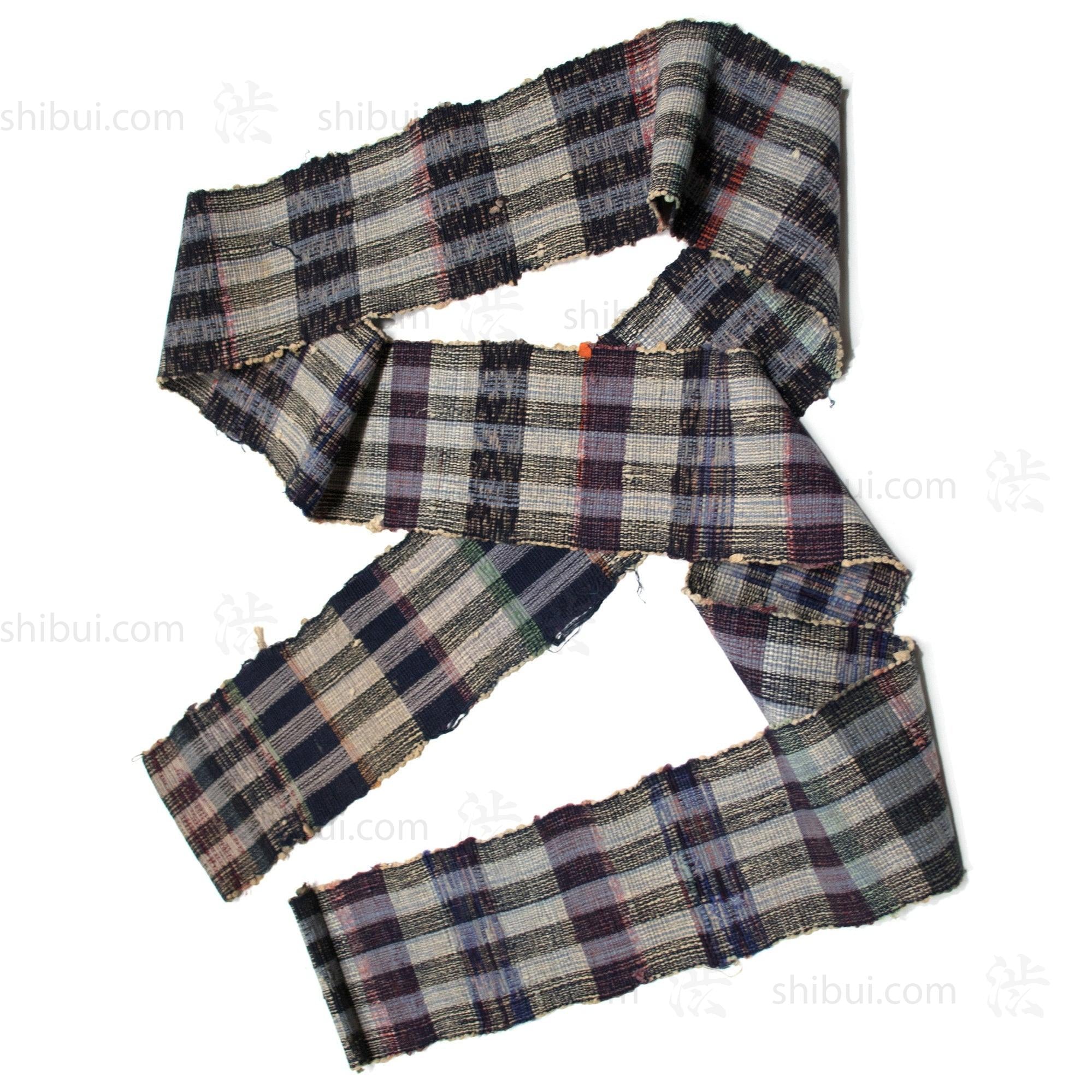 Sakiori Obi | Recycled Silk Upcycled Ragweave Belt