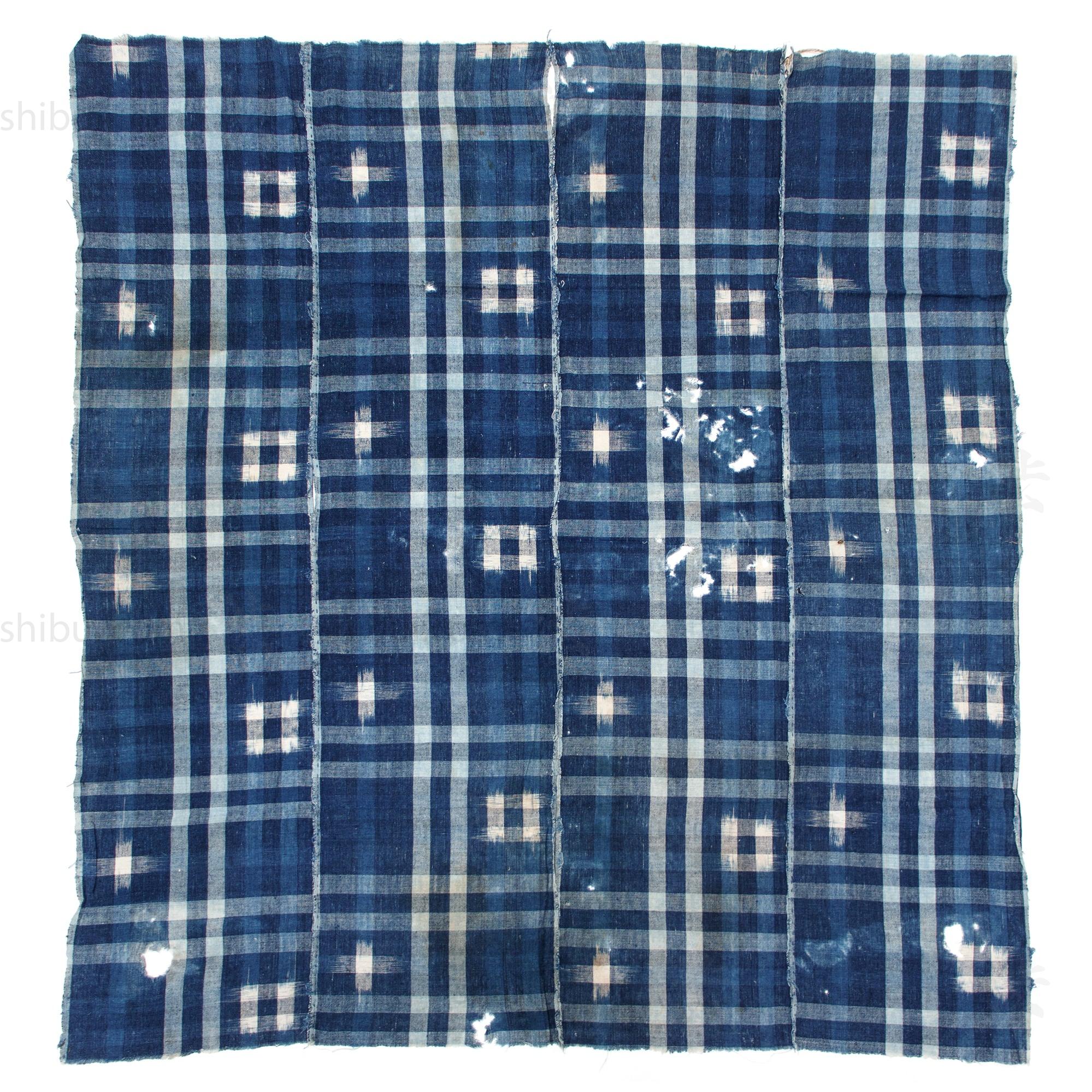 Japanese Indigo Kasuri Cotton Sheet