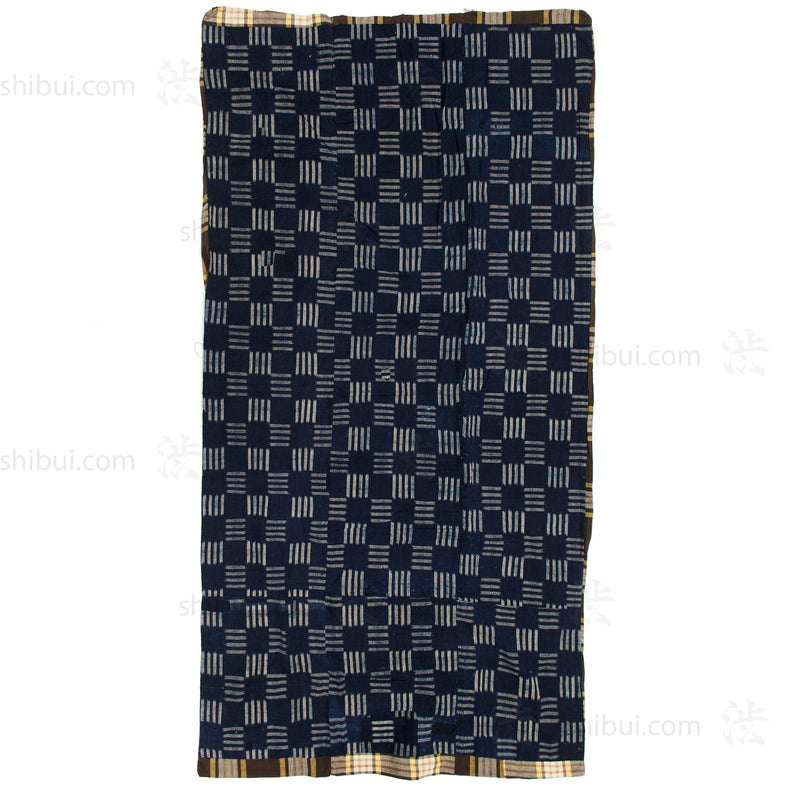 Japanese Indigo Cotton Kasuri Futonji