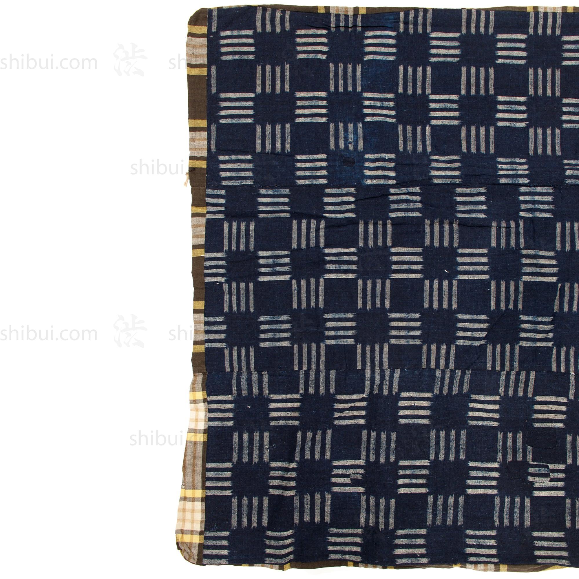 Japanese Indigo Cotton Kasuri Futonji