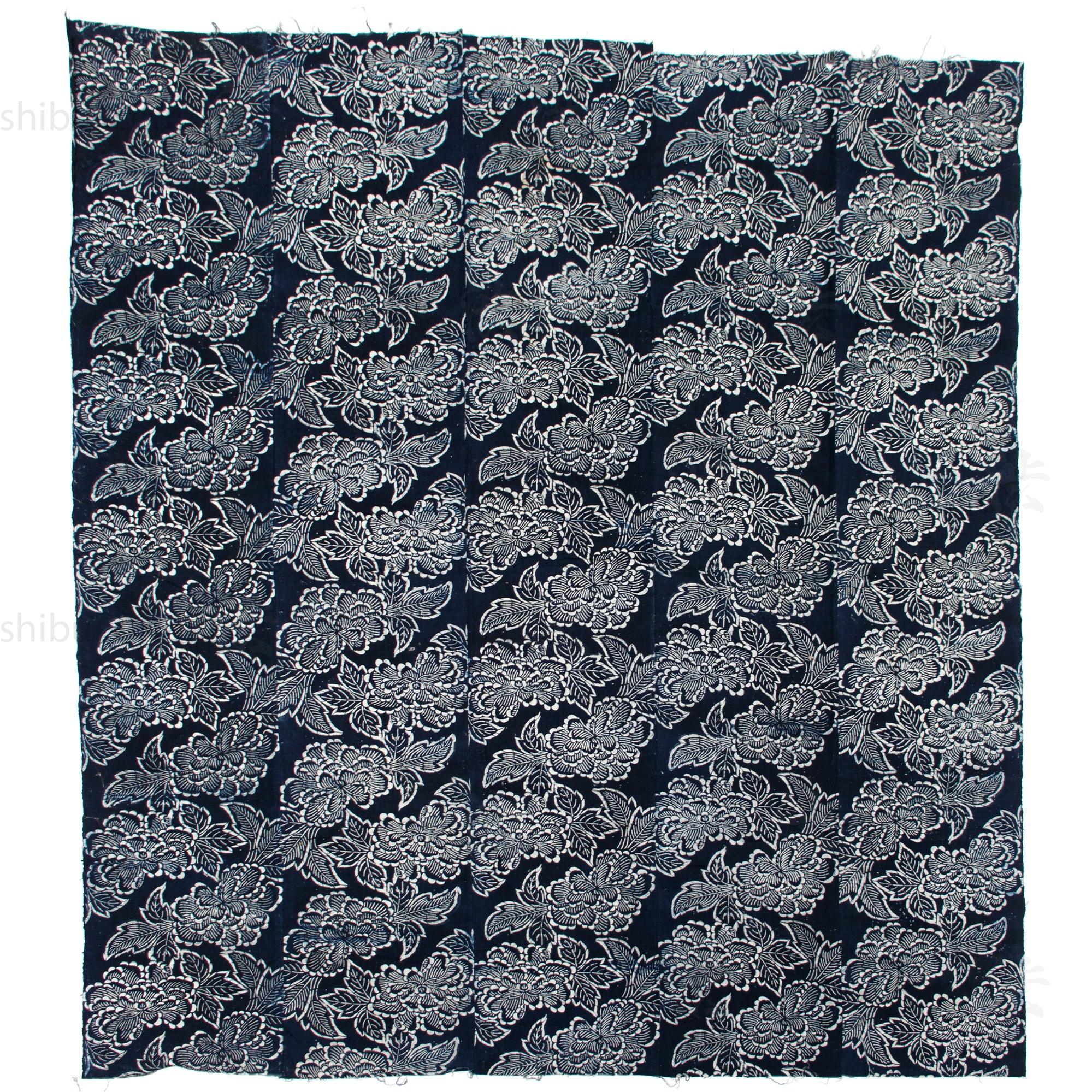 Japanese Indigo Cotton Katazome Sheet