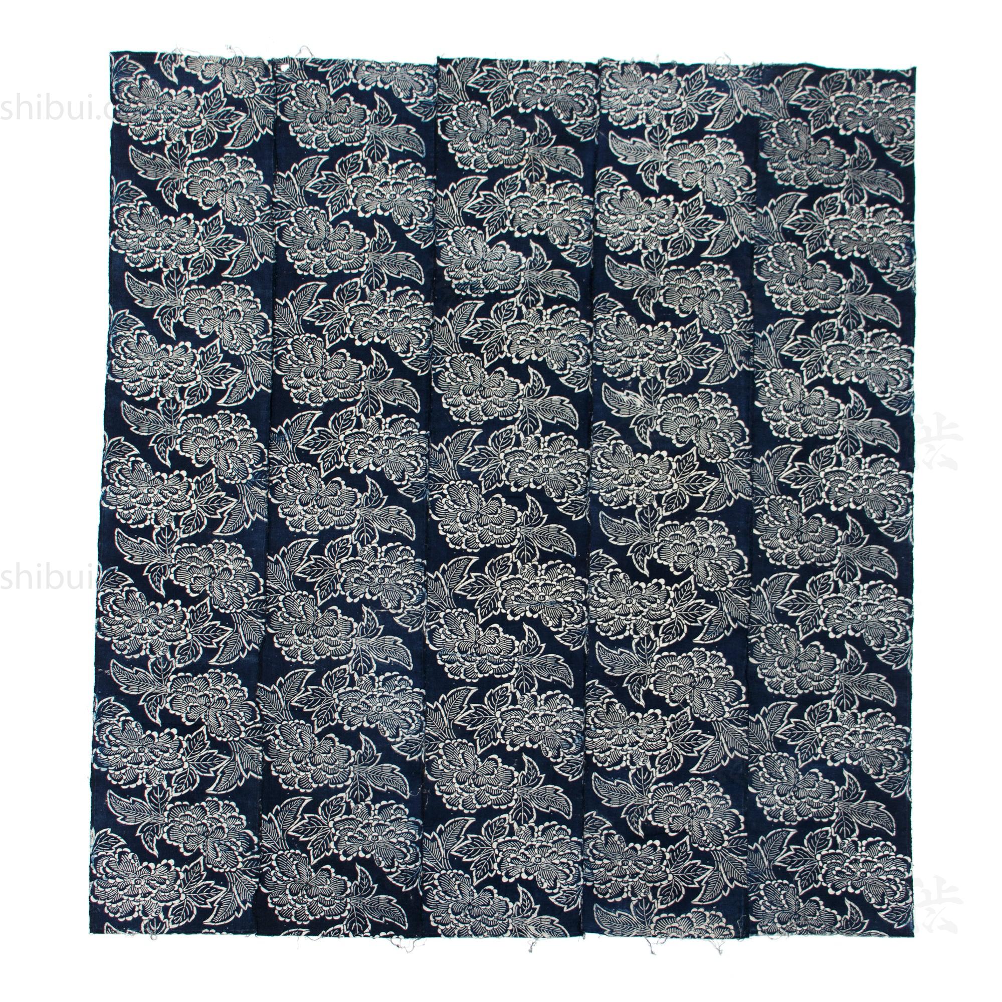 Japanese Indigo Cotton Katazome Sheet