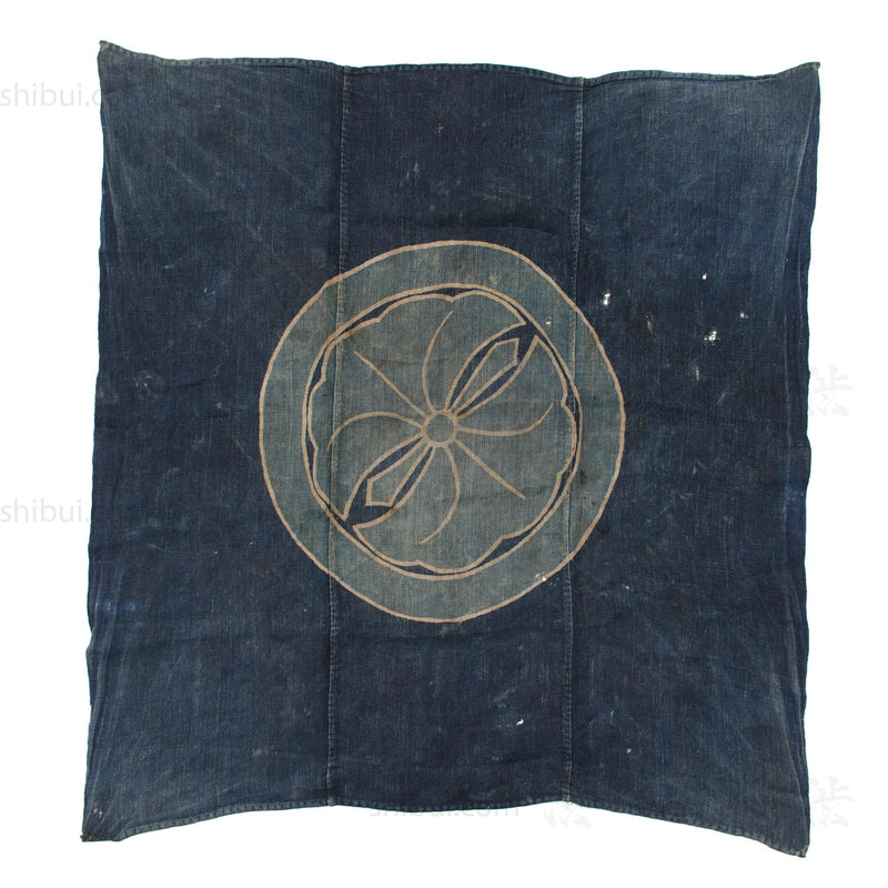Mon Tsutsugaki Dyed Futonji | Japanese Indigo Dyed Hemp