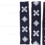Snowflake Kasuri Textile Fragments | Japanese Indigo Cotton