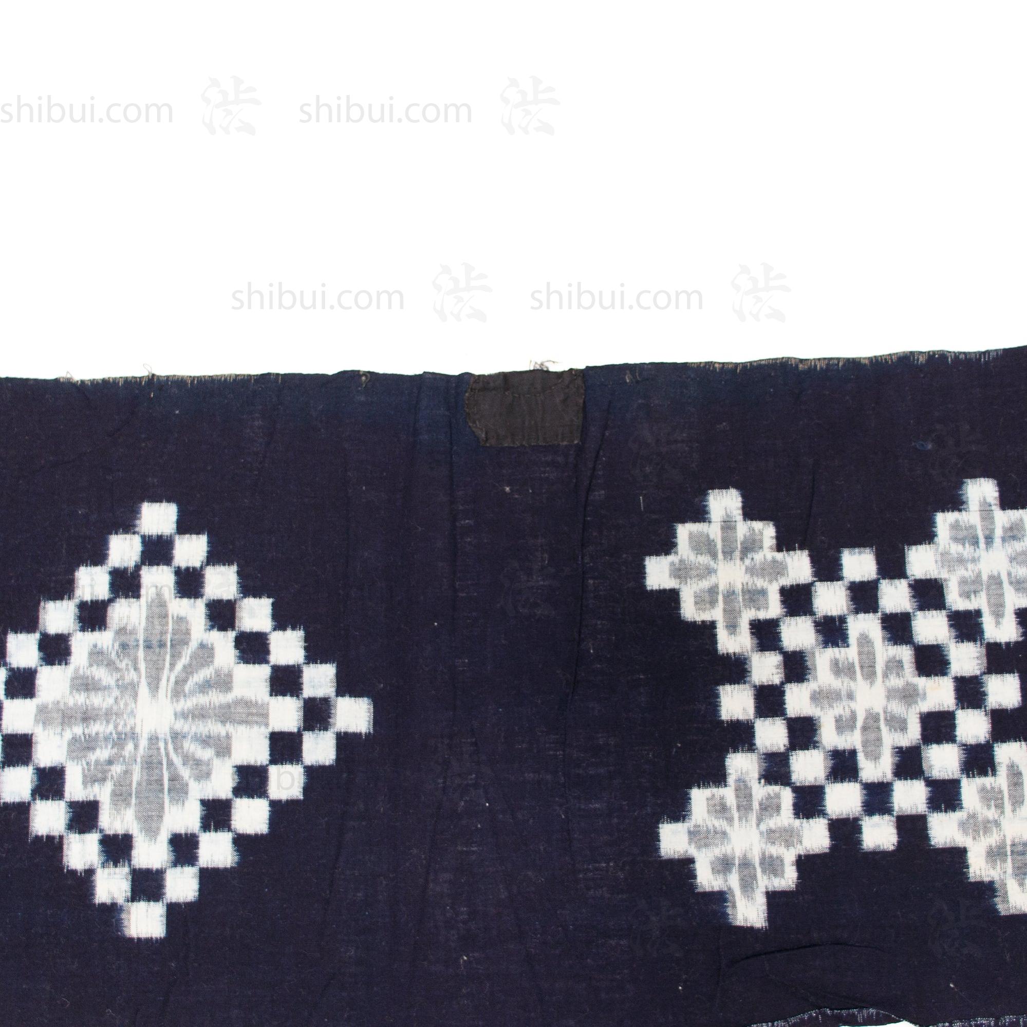 Snowflake Kasuri Textile Fragments | Japanese Indigo Cotton