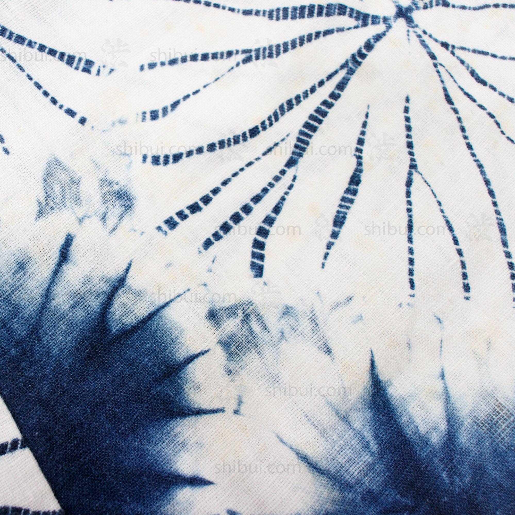 Indigo Dyed Shibori Han Juban | Jacket