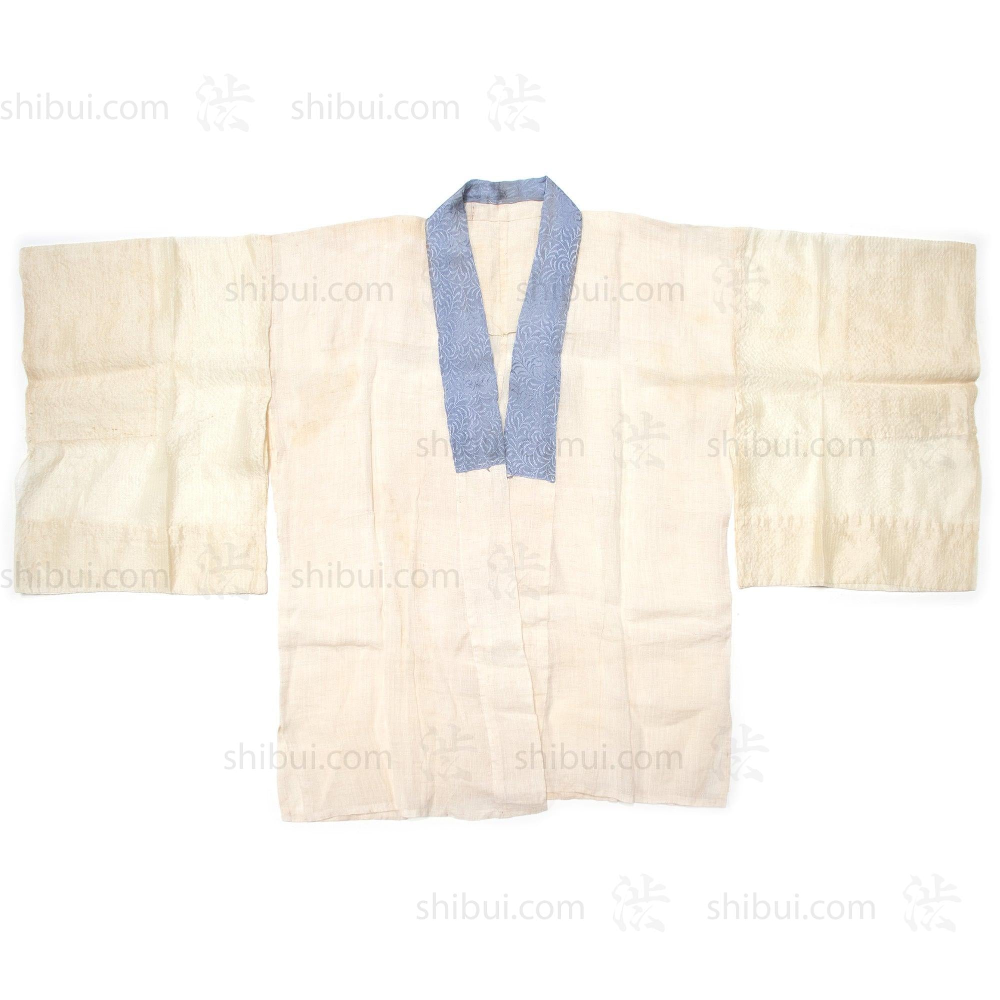 Vintage Linen & Silk Han Juban | Japanese Jacket