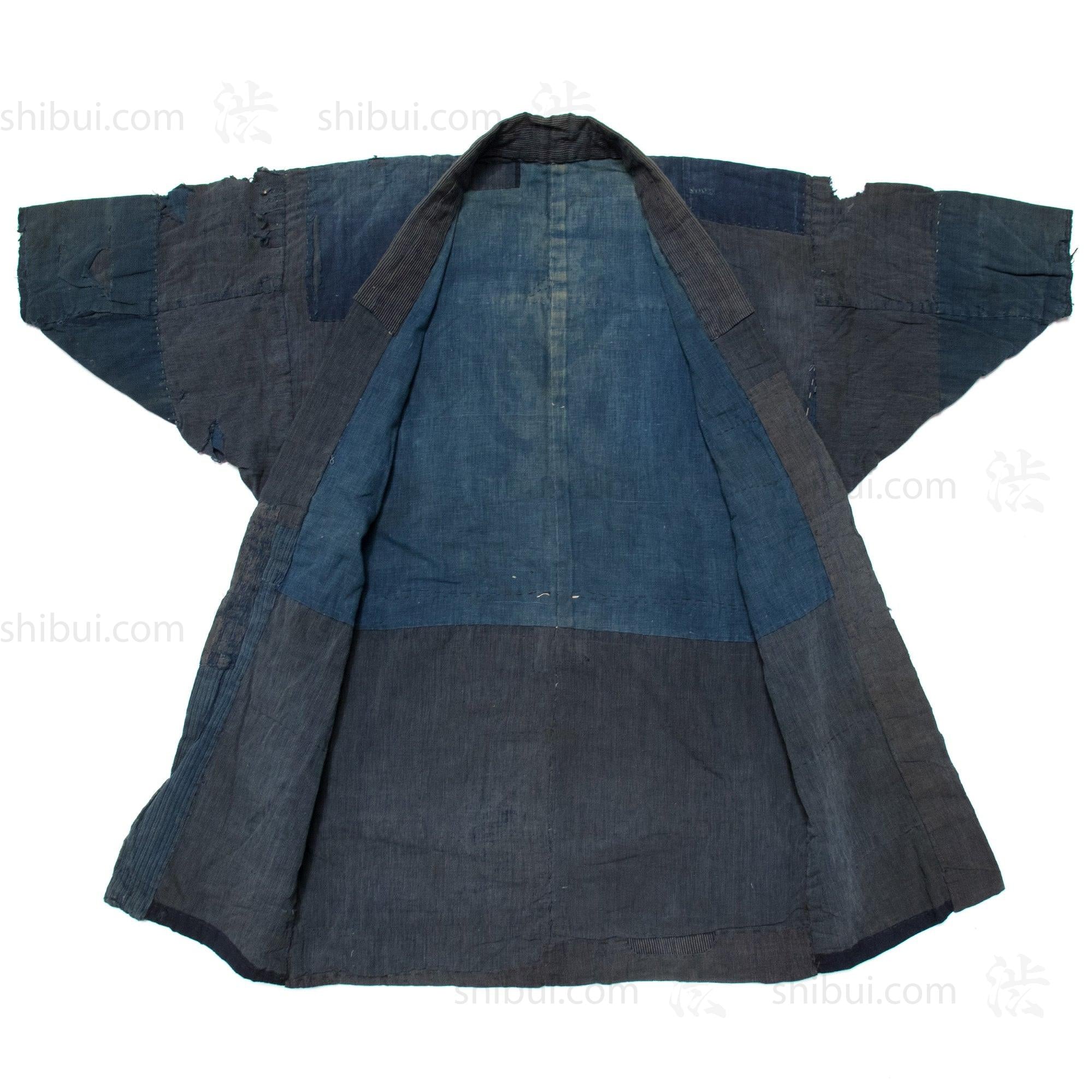 Japanese Boro Indigo Muilti Layer Short Coat