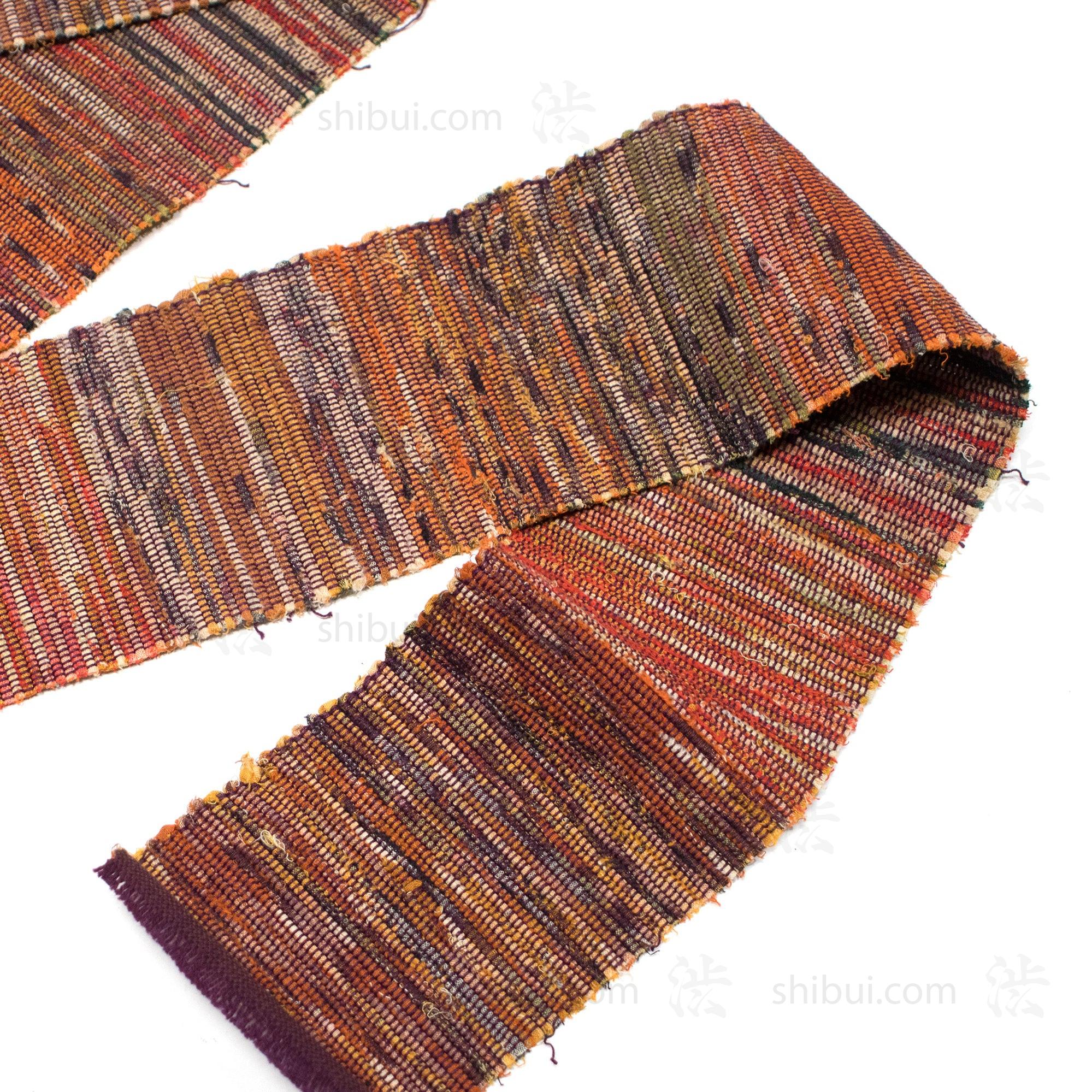 Sakiori Obi | Recycled Silk Upcycled Ragweave Belt