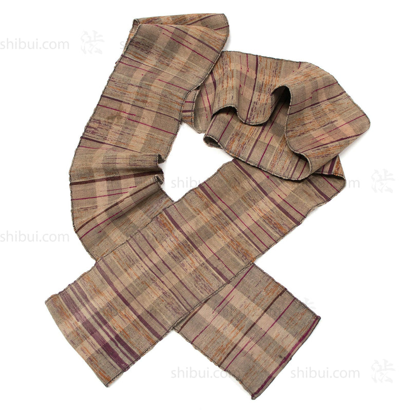 Sakiori Obi | Recycled Silk Upcycled Ragweave Belt