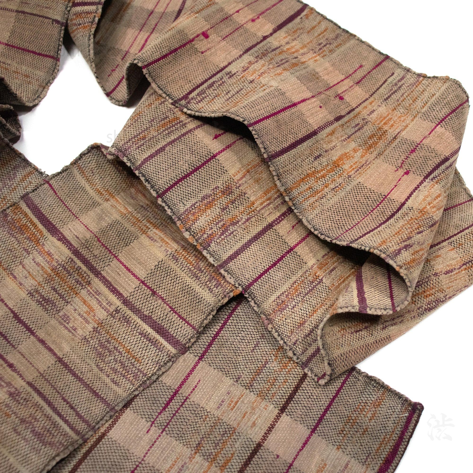 Sakiori Obi | Recycled Silk Upcycled Ragweave Belt