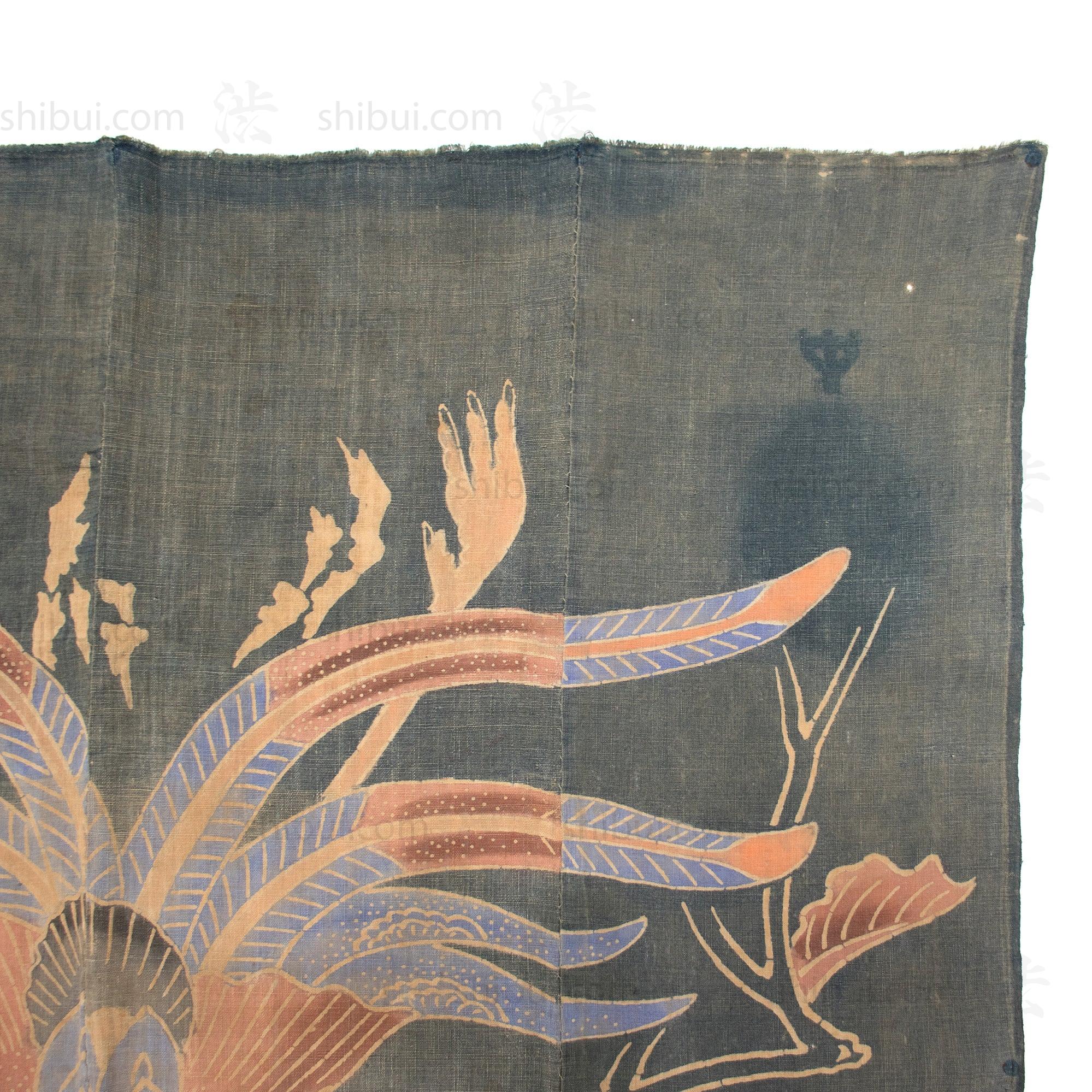 Katazome Phoenix 4 Panel futon cover