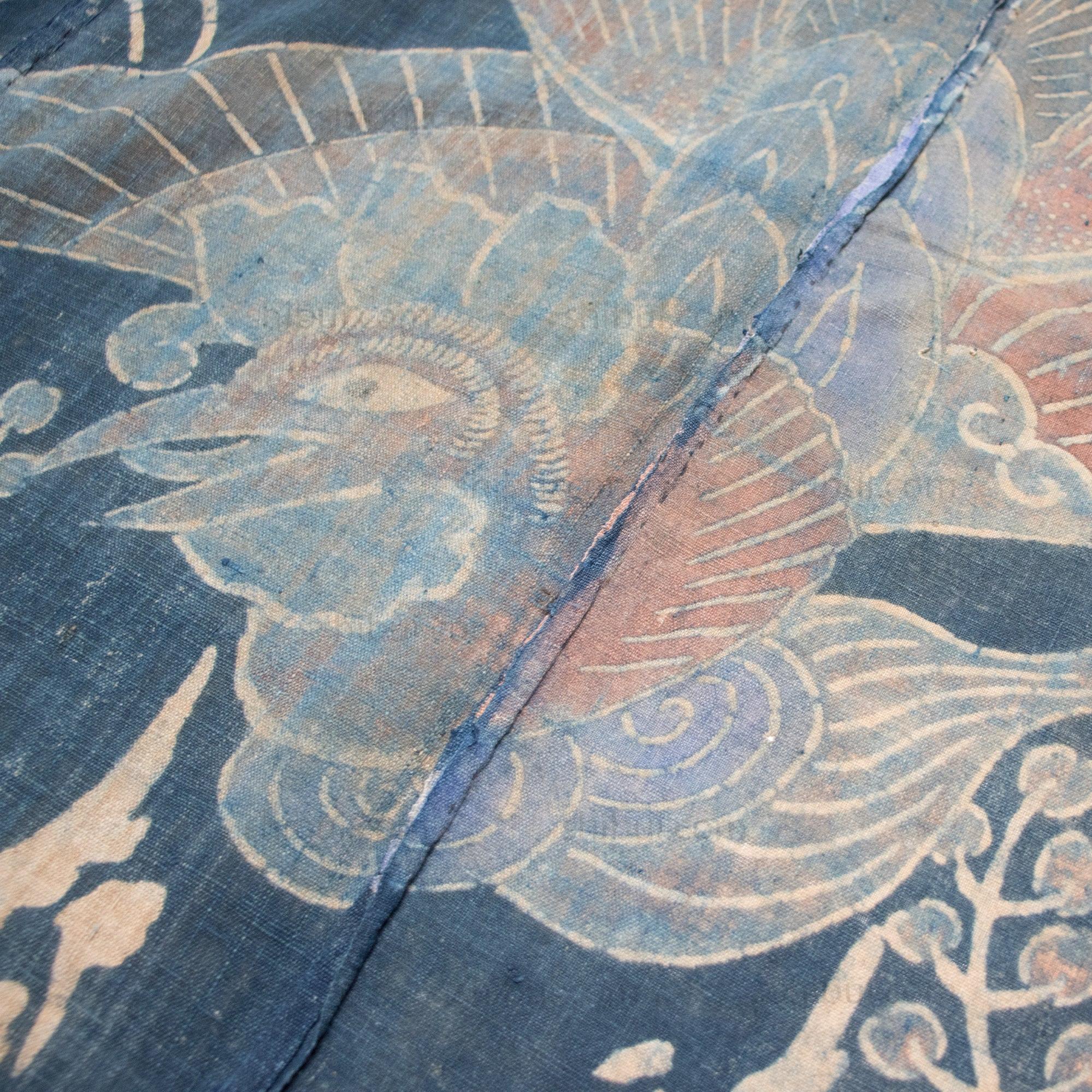 Katazome Phoenix 4 Panel futon cover