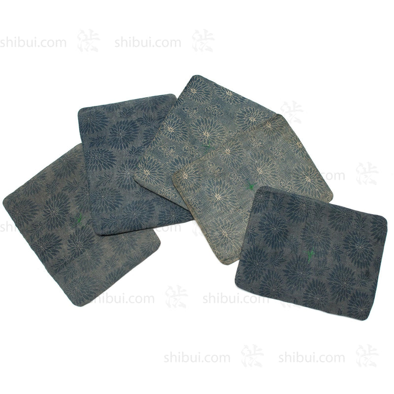 Small Katatzome Zabuton | Japanese Indigo Seat Cushion | Pillow