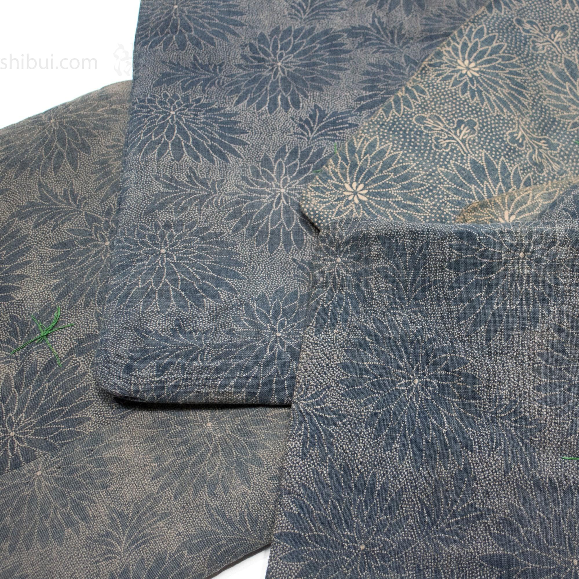 Small Katatzome Zabuton | Japanese Indigo Seat Cushion | Pillow