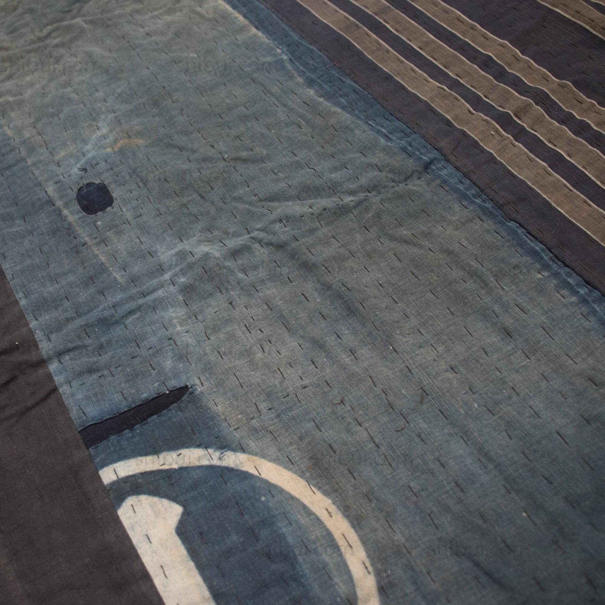 Boro Multilayer Blanket Made From Happi Coat | Japanese Indigo