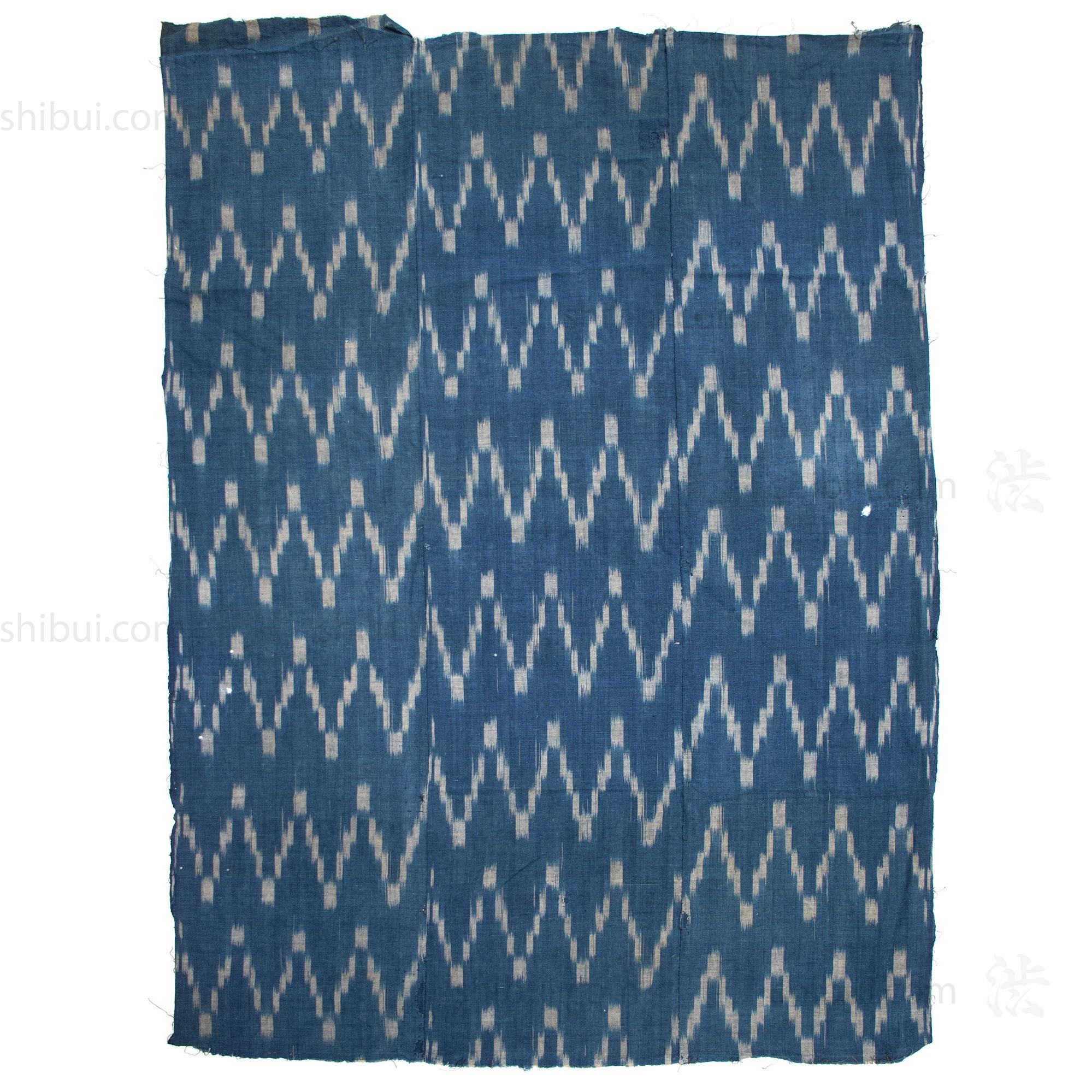 Kasuri Three Panel | Japanese Indigo Cotton