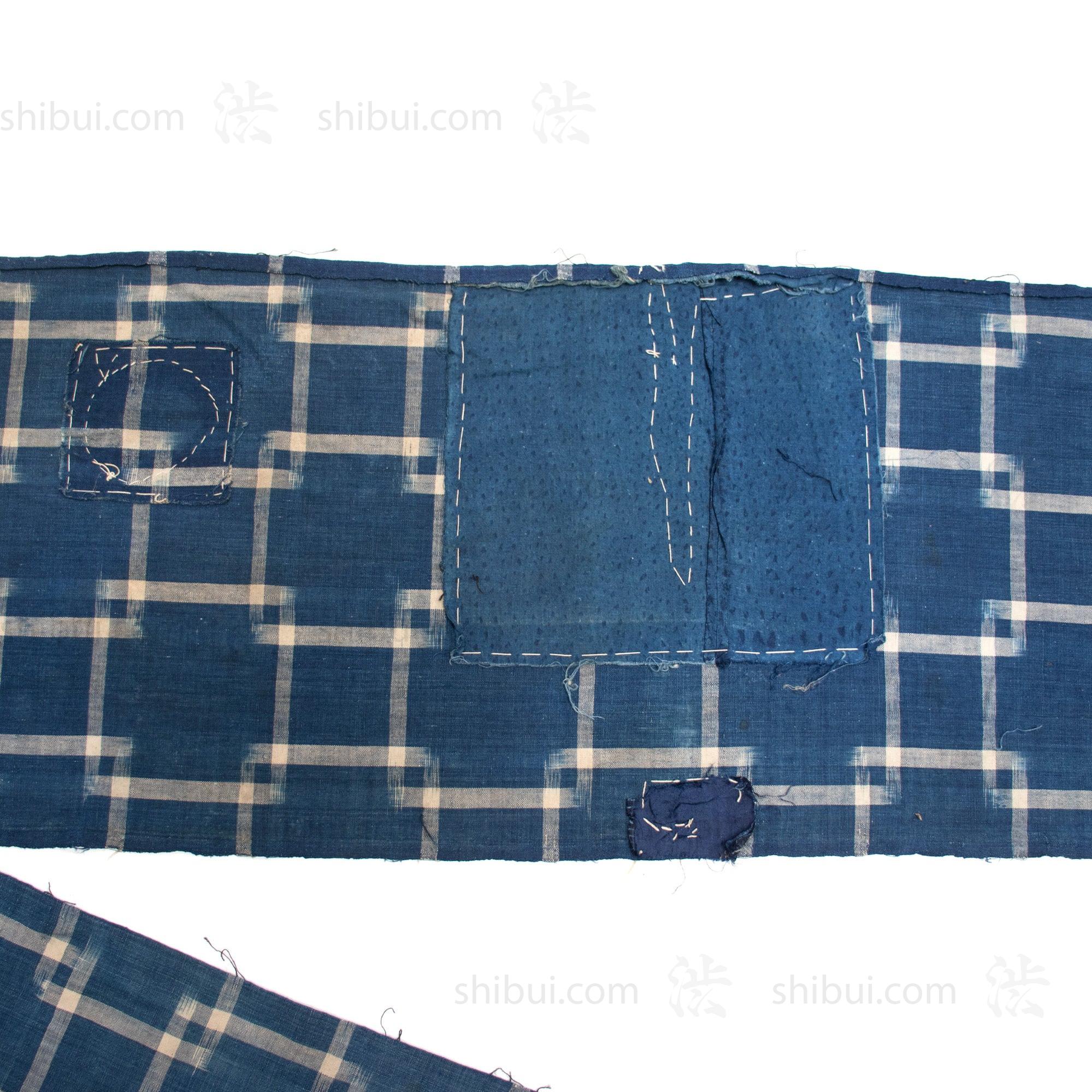 Kasuri Two Panel | Japanese Indigo Cotton