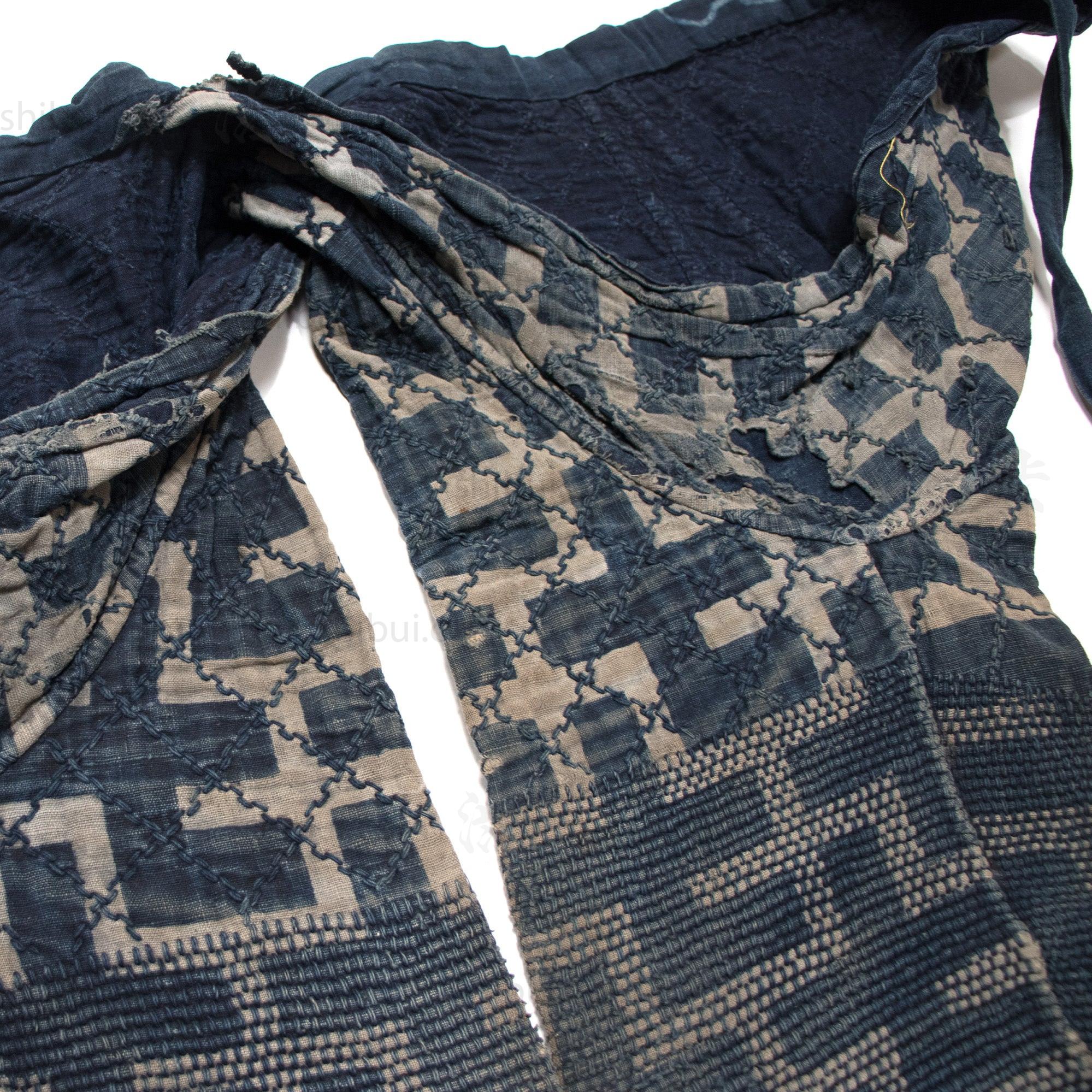 Antique Japanese Sashiko Momohiki Fireman's Pants