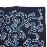 Tsutsugaki Futonji  with Arabesque Motif - Japanese Indigo