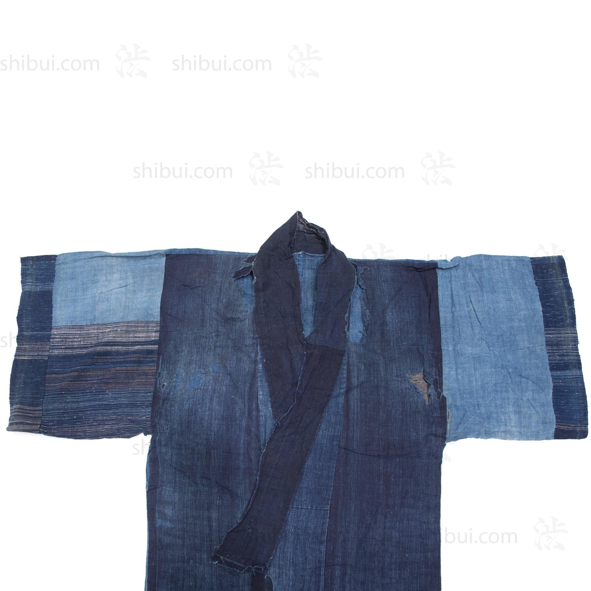 Vintage Indigo Cotton Zanshiori Boro Yogi
