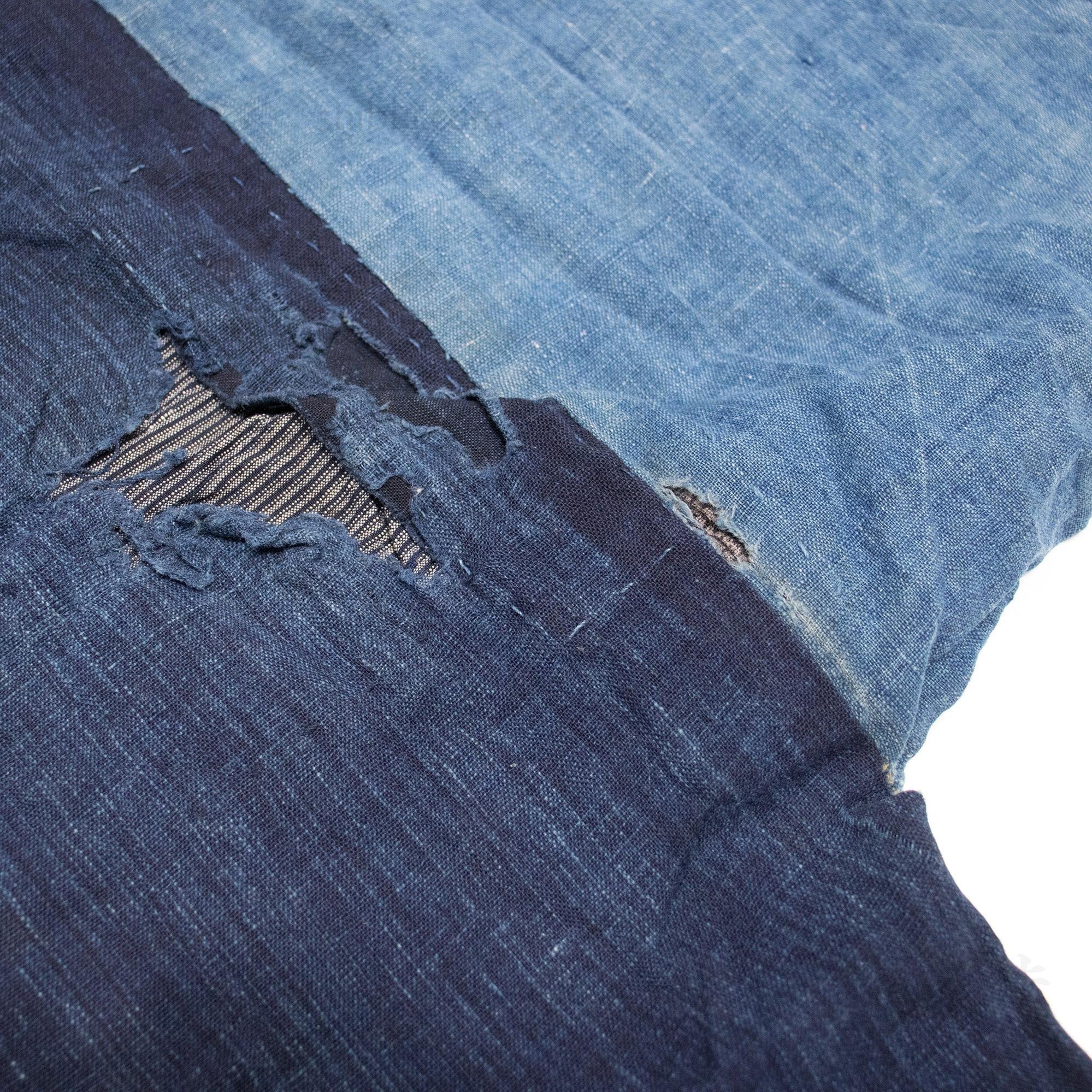 Vintage Indigo Cotton Zanshiori Boro Yogi