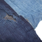 Vintage Indigo Cotton Zanshiori Boro Yogi