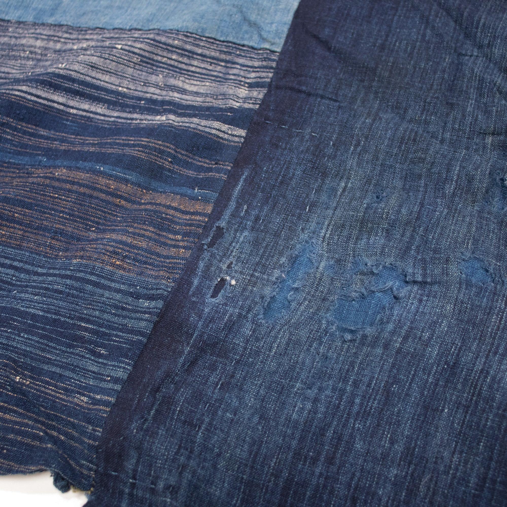 Vintage Indigo Cotton Zanshiori Boro Yogi