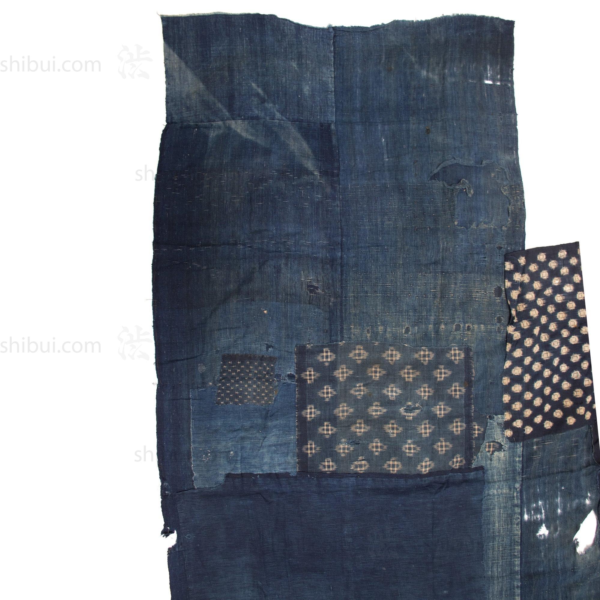 Antique Kasuri Boro Sheet | Japanese Indigo